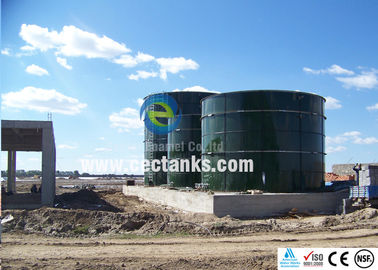 Serbatoio settico / serbatoio di stoccaggio di biogas smaltato con tetto a doppia membrana 6.0Mohs