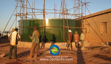 18000 m3 di capacità Serbatoio di stoccaggio di biogas durevole / Serbatoio di stoccaggio in acciaio fuso in vetro