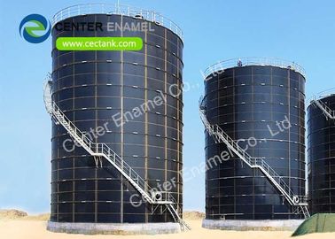 Serbatoio di stoccaggio del biogas in acciaio avvolto con tetto a singola e doppia membrana