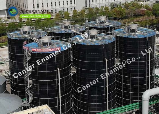 2.4M * 1.2M Serbatoio di stoccaggio del biogas con tetto a doppia membrana o tetto in smalto