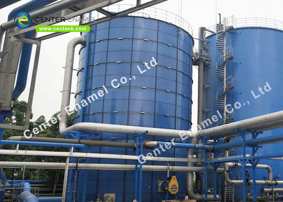 Serbatoio di immagazzinamento di biogas impermeabile a liquido con tetto a doppia membrana
