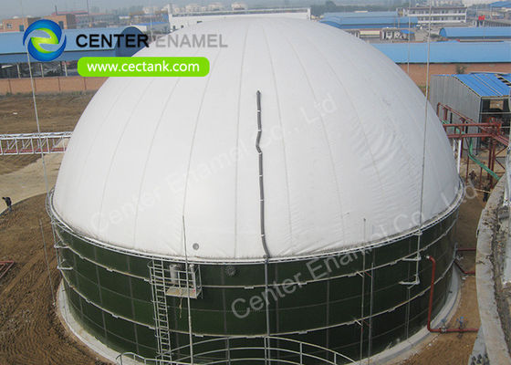 Serbatoio di stoccaggio del biogas in vetro fuso in acciaio per il processo UASB nei progetti di trattamento delle acque reflue dei suini