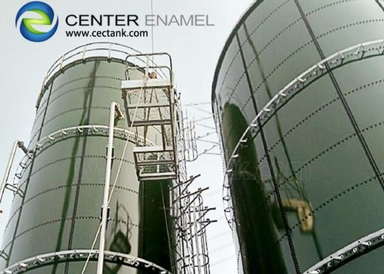 Serbatoio di stoccaggio del biogas in acciaio a bullone interno a due rivestimenti