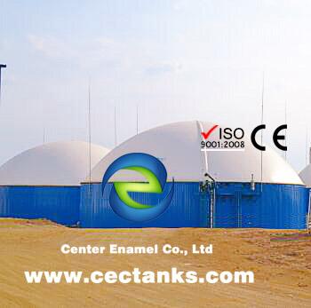 Serbatoio di vetro fuso con acciaio / serbatoio di stoccaggio di biogas ad alta tenuta all' aria 0