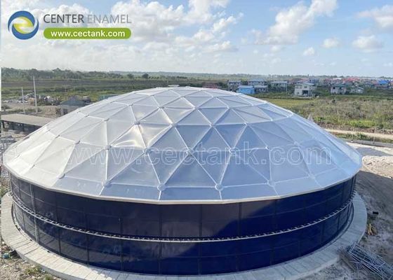 Tetti in cupola di alluminio resistenti alla corrosione Installazione rapida sul campo per serbatoi di stoccaggio a grandi dimensioni
