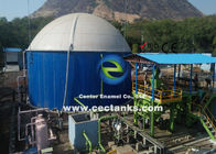 0.25mm Spessore di rivestimento Sistema di stoccaggio del biogas con PVC doppia membrana porta gas tetto