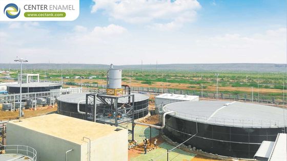 Serbatoi per l'acqua di grande capacità con rivestimento in vetro e tetto in alluminio: soddisfa gli standard mondiali