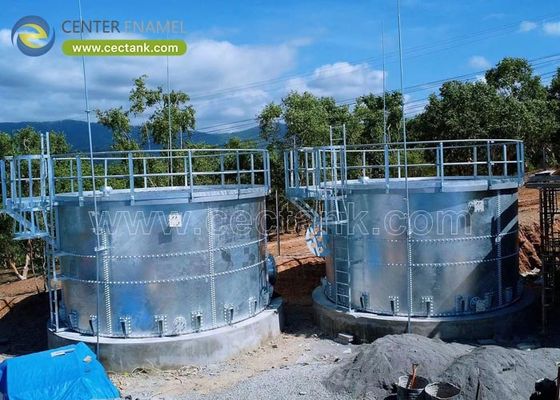 Serbatoi in acciaio galvanizzato convenienti e affidabili per impianti di trattamento delle acque reflue