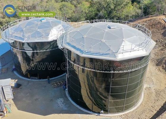 Serbatoi comunali per l'acqua in vetro fuso su acciaio da oltre 2.000 m³ con tetto in alluminio: ingegneria e vantaggi