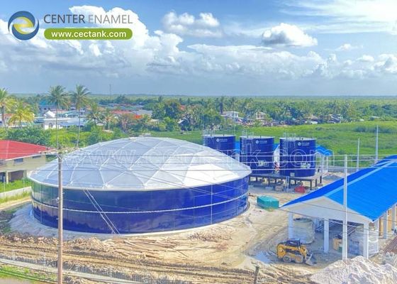50Serbatoi di stoccaggio dell'acqua con rivestimento in vetro da 1000 m3 con tetto a cupola in alluminio    La soluzione definitiva per lo stoccaggio dell'acqua su larga scala