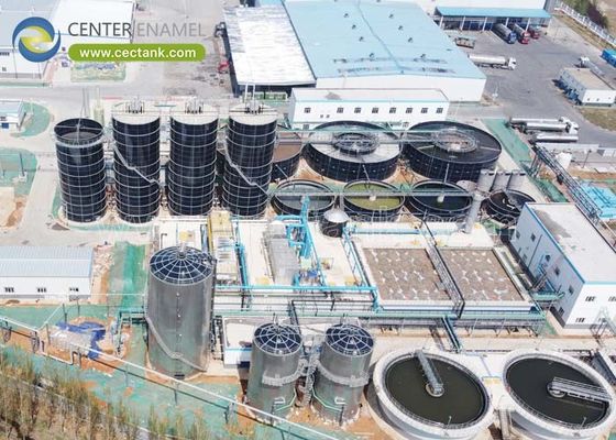 Serbatoi di equalizzazione di vetro facilmente espansi fusi in acciaio con norme AWWA D103-09 e EN/ISO28765