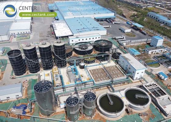 Serbatoi di stoccaggio delle acque reflue rivestiti di vetro per impianti di biogas e impianti di trattamento delle acque reflue