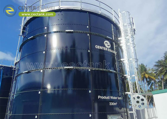 Serbatoi industriali di stoccaggio dell'acqua in acciaio avvolto con resistenza alla corrosione superiore con norme AWWA D103-09