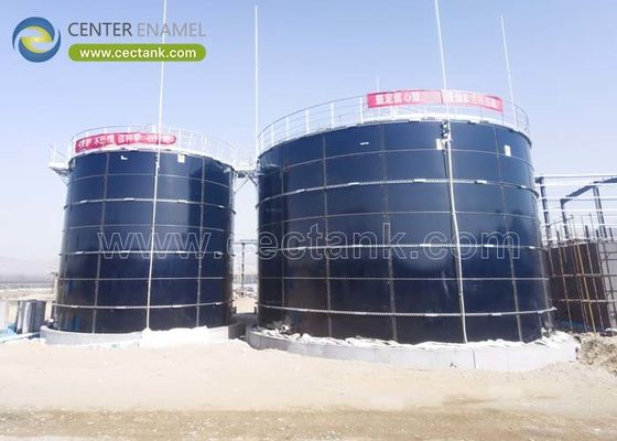Serbatoi industriali di stoccaggio dell'acqua in acciaio avvolto con resistenza alla corrosione superiore con norme AWWA D103-09