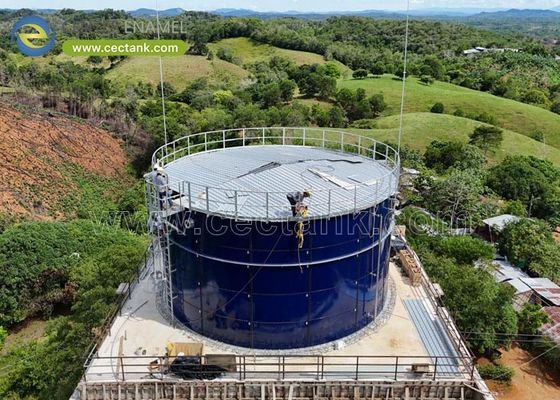 Serbatoi industriali di acqua di acciaio rivestiti di vetro certificati NSF 61 per progetti di stoccaggio dell'acqua potabile