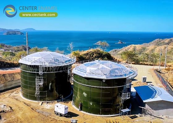 Serbatoi di stoccaggio di fertilizzanti in acciaio per impianti agricoli moderni