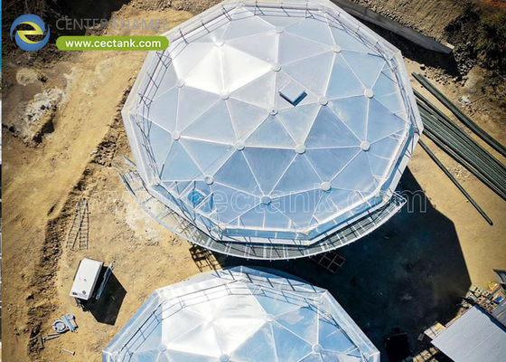 Migliorare il Trattamento delle Acque Reflue: Coperture a Cupola Geodetica in Alluminio di Center Enamel per Serbatoi con Assemblaggio Bullonato