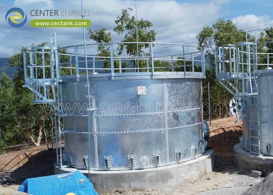 Serbatoi specializzati in acciaio galvanizzato per impianti di trattamento dell'acqua potabile
