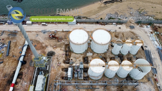 Serbatoi in acciaio bullonato con rivestimento epossidico per stoccaggio in silo: Contenimento sfuso per prodotti secchi