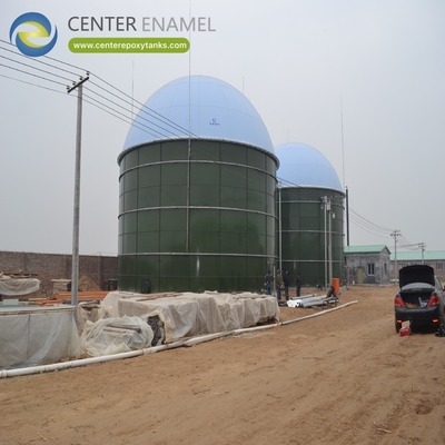 Tetti a doppia membrana per mini digestori biogas: Fornisce un gasometro compatto e sigillato.