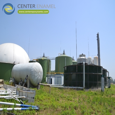 Tetti a doppia membrana per digestori di biogas da rifiuti domestici: Contengono il gas prodotto dai rifiuti organici domestici.