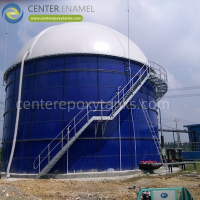 Tetti a doppia membrana per serbatoi di fermentazione dei rifiuti alimentari: cattura il biogas dai rifiuti alimentari organici.
