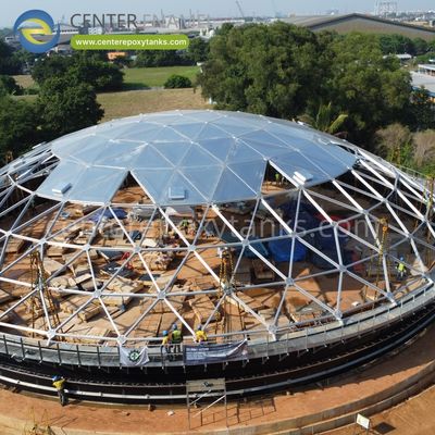 Tetti a cupola in alluminio per vasche di trattamento delle acque reflue industriali: Offrono un efficace controllo degli odori e del contenimento