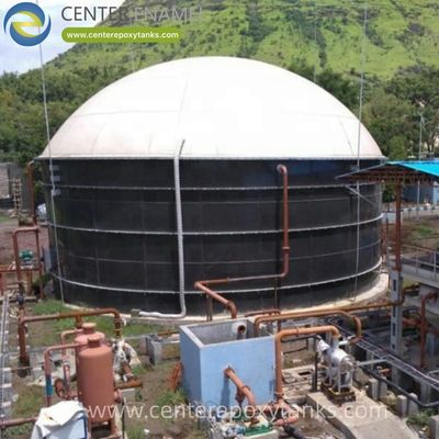 Pallone di stoccaggio biogas per un digestore di biogas da steli di grano: immagazzina il gas ricco di metano derivante dalla digestione di materiali cellulosici