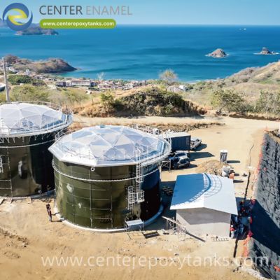 Cupola geodetica in alluminio per vasche di stoccaggio delle acque reflue: una copertura affidabile che controlla gli odori e previene l'infiltrazione di acqua piovana