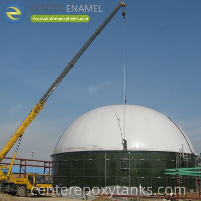Tenitore a doppia membrana di biogas per il progetto di digestione anaerobica da biomassa a biogas: fornisce la stabilizzazione del volume necessaria per gestire l'uscita fluttuante di gas del digestore