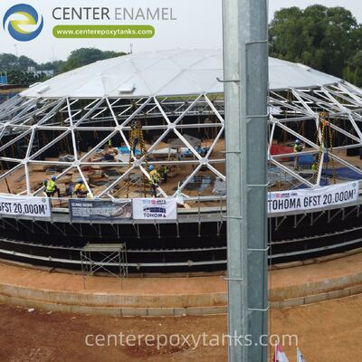 Copertura in cupola in alluminio per serbatoi di stoccaggio di prodotti petrolchimici in acciaio inossidabile saldato: offre una resistenza alla corrosione superiore contro vapori chimici aggressivi e ambienti industriali