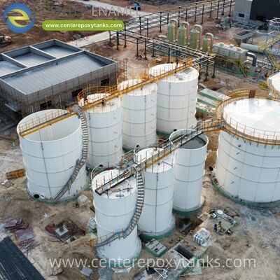 Serbatoi di stoccaggio dell'acqua a bullone come serbatoi di piscina di chiarimento: agevola il processo di sedimentazione nel trattamento dell'acqua con una struttura modulare stabile.