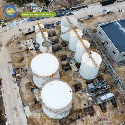 Serbatoi di acciaio a bullone come serbatoi di stoccaggio del grano: unità versatili e rapidamente installate per varie esigenze di gestione dei raccolti agricoli.