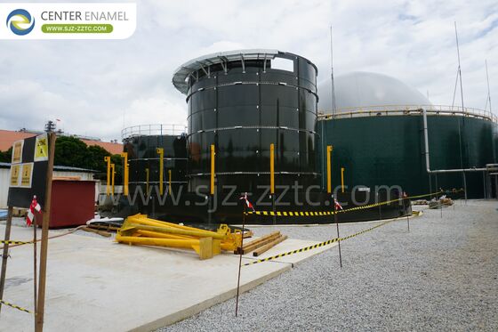Avanzamento della tecnologia del biogas: serbatoi GFS+tetto a doppia membrana per le acque reflue dei macelli in Nigeria