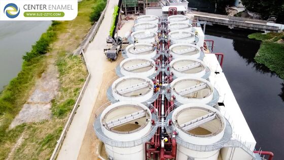 Rivoluzionando la tecnologia del biogas: serbatoi GFS+tetto a doppia membrana per le acque reflue dei macelli in Vietnam