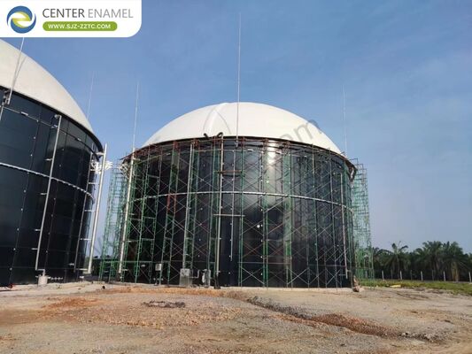 High Efficiency Biogas Power Plant and GFS Tanks for Livestock Manure Treatment in India