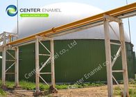Serbatoio di stoccaggio di fanghi di vetro fuso in acciaio personalizzato con tetto a membrana o tetto in alluminio