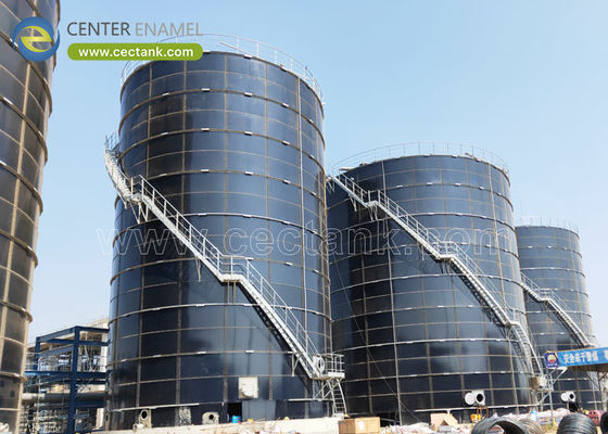 Bolted Type Glass Fused Steel Tank Used As Digester In Waste Water Treatment Application