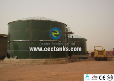 Serbatoio digestore anaerobico in acciaio rivestito di smalto utilizzato in un grande progetto di biogas