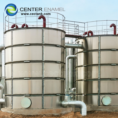 Serbatoio d'acqua cilindrico in acciaio inossidabile per progetti di irrigazione agricola