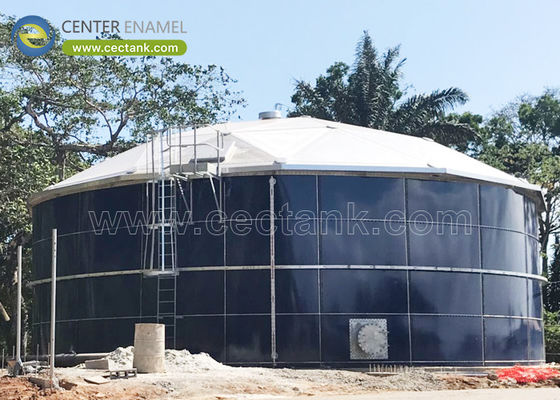 Trattamento anaerobico delle acque reflue in acciaio a smalto vetroso, digestori per biogas