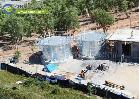 Serbatoi zincati su misura per serbatoi di acqua di reintegro per laghi artificiali