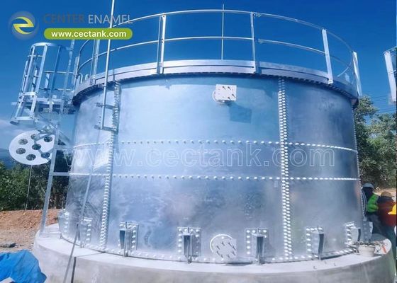 Serbatoi in acciaio galvanizzato per lo stoccaggio dell'acqua pulita nelle officine industriali