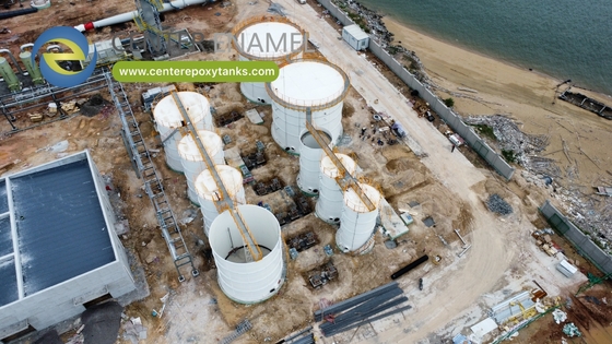 Serbatoi bullonati in acciaio rivestito in resina epossidica per percolato liquido: immagazzinano il deflusso corrosivo delle discariche