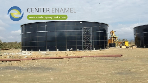 Serbatoi in acciaio bullonato con rivestimento epossidico per grandi aziende agricole: Offrono un'ampia capacità di stoccaggio dell'acqua per l'azienda agricola