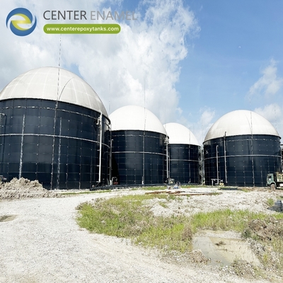 Tetti a doppia membrana per impianti di trattamento delle acque reflue: Coperture per acque reflue per catturare e trattenere il biogas.