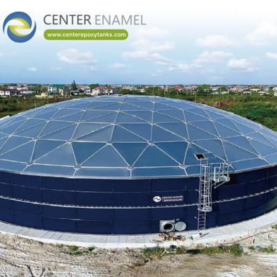 Copertura in cupola di alluminio per serbatoi di digestione dei fanghi: ambiente sigillato per il processo di digestione