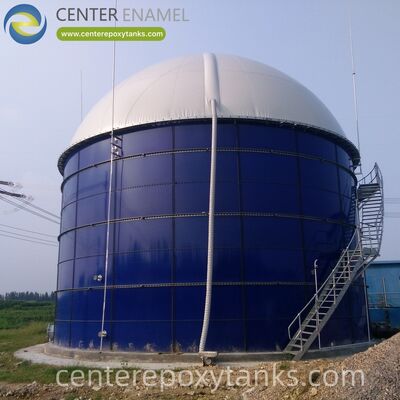 Double Membrane Biogas Holder for an Essential Oil Processing Wastewater Treatment Plant: Offers Secure Containment for Process Water and Specialized Discharges