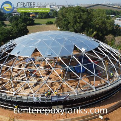 Tetto galleggiante esterno per serbatoi di acciaio saldato per serbatoi di stoccaggio di olio di scarto: aiuta a contenere fumi e odori nocivi limitando l'evaporazione