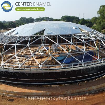 Copertura in cupola di alluminio per serbatoi di stoccaggio del gasolio in acciaio inossidabile saldati: riduce al minimo l'evaporazione del combustibile e impedisce all'acqua piovana di compromettere la stabilità del combustibile